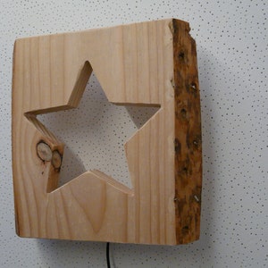 Wall lamp Stern Holz incl. Led lighting image 2