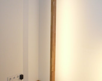 Stehlampe Buche Holz mit Dimmer