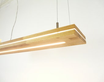 Sandwich Eiche 80 cm 100 cm 120 cm Esstischlampe Holz Wohnzimmerlampe Leuchte Holz