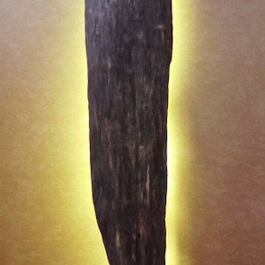 Driftwood wall lamp incl. lighting