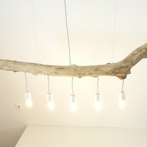 Driftwood hanging lamp driftwood lamp 5 bulbs.