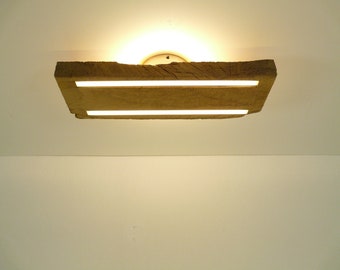 Led Lampe Deckenleuchte und Wandleuchte aus antiken Eichenbalken Lampe Leuchte Holzlampe Wohnzimmerlampe Deckenlampe