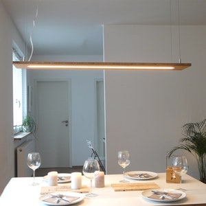 Hanging lamp - bamboo - shelf lamp - LED - 120cm