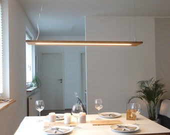 Hanging lamp - bamboo - shelf lamp - LED - 120cm