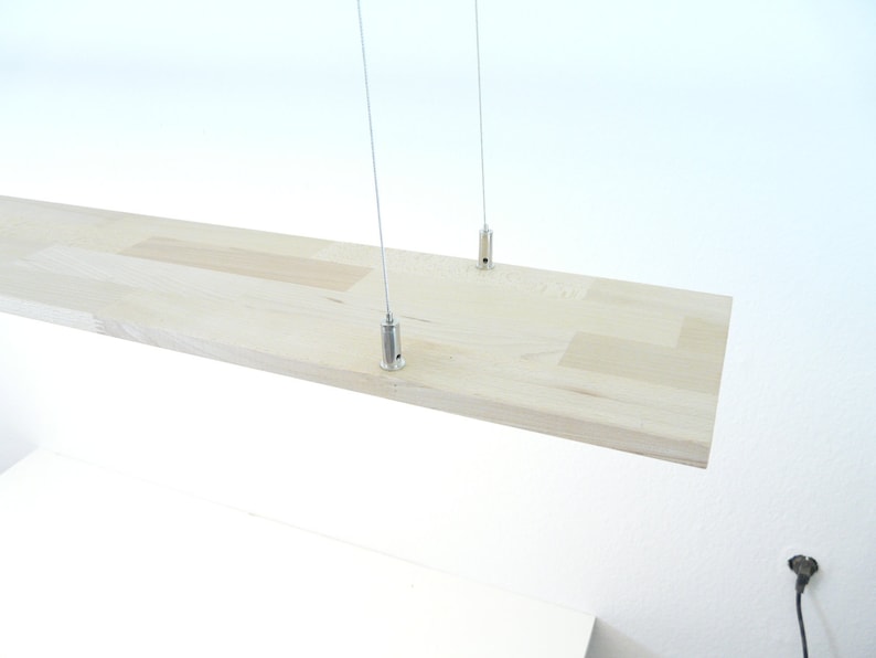 Hängelampe Buche 80 cm 100 cm 120 cm gewachst Esstischlampe Holz Wohnzimmerlampe Leuchte Holz Bild 3