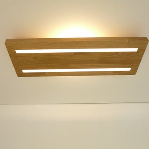 Ceiling light Led oak 54 cm with indirect light
