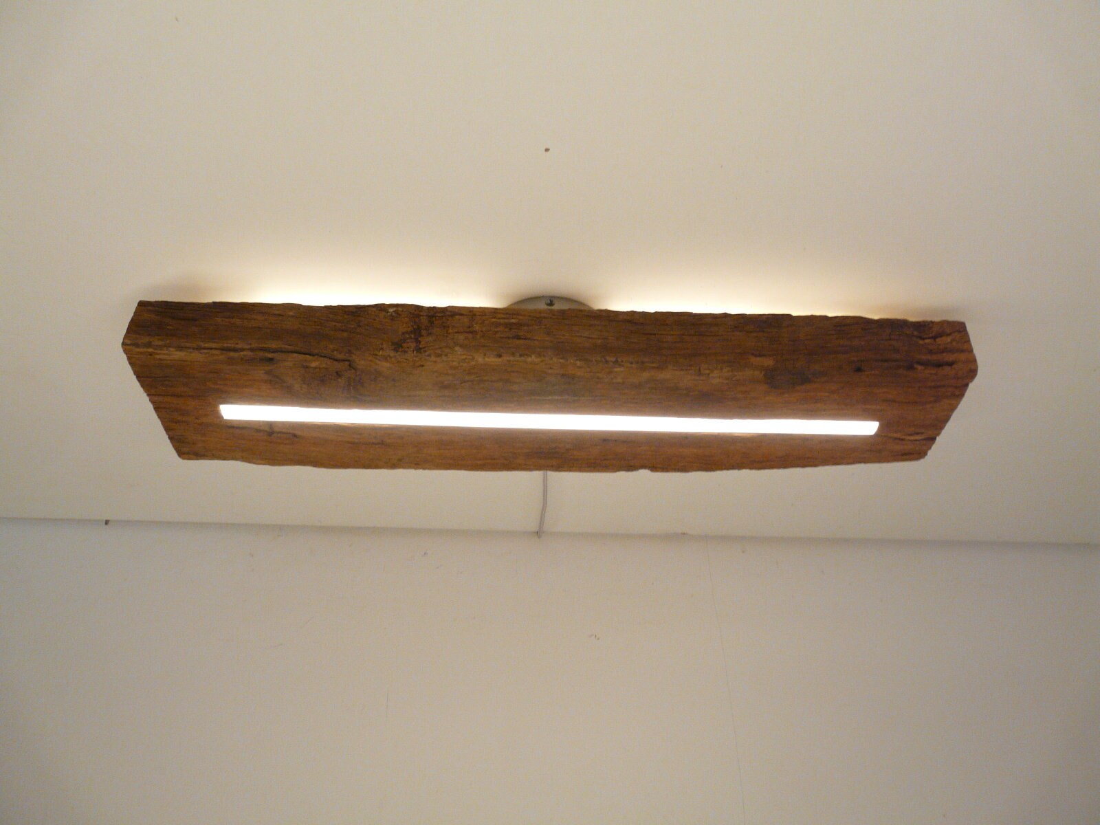 Led Lampe Deckenleuchte aus rustikalen antiken Eichenbalken | Etsy