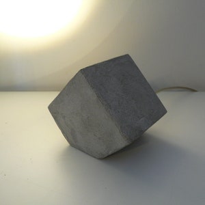 MinySpot LED wood concrete coated table lamp,