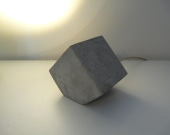 MinySpot LED wood concrete coated table lamp,