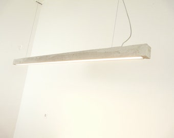 Hanging lamp 142 cm solid concrete unique LED