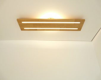 Nieuwe plafondlamp eiken 80 cm met indirect licht