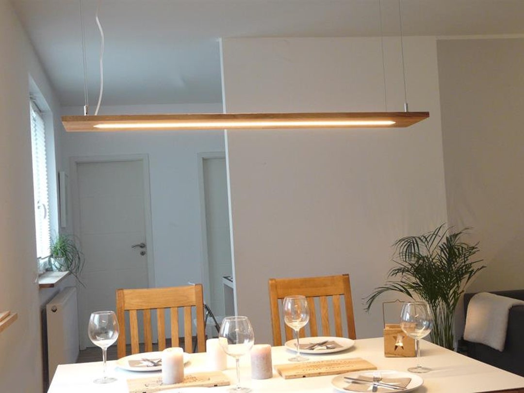 klem aanvulling Krachtcel Hanglamp Eiken 160 cm Lamp Eettafel Houten Lamp Eetkamer / - Etsy Nederland