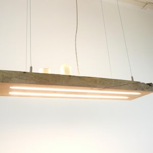 Hanging lamp antique beam light oak with indirect skylight