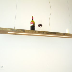 Beam Oak Pendant Lamp LED Upper + Underlight vintage Lamp made of oak beam
