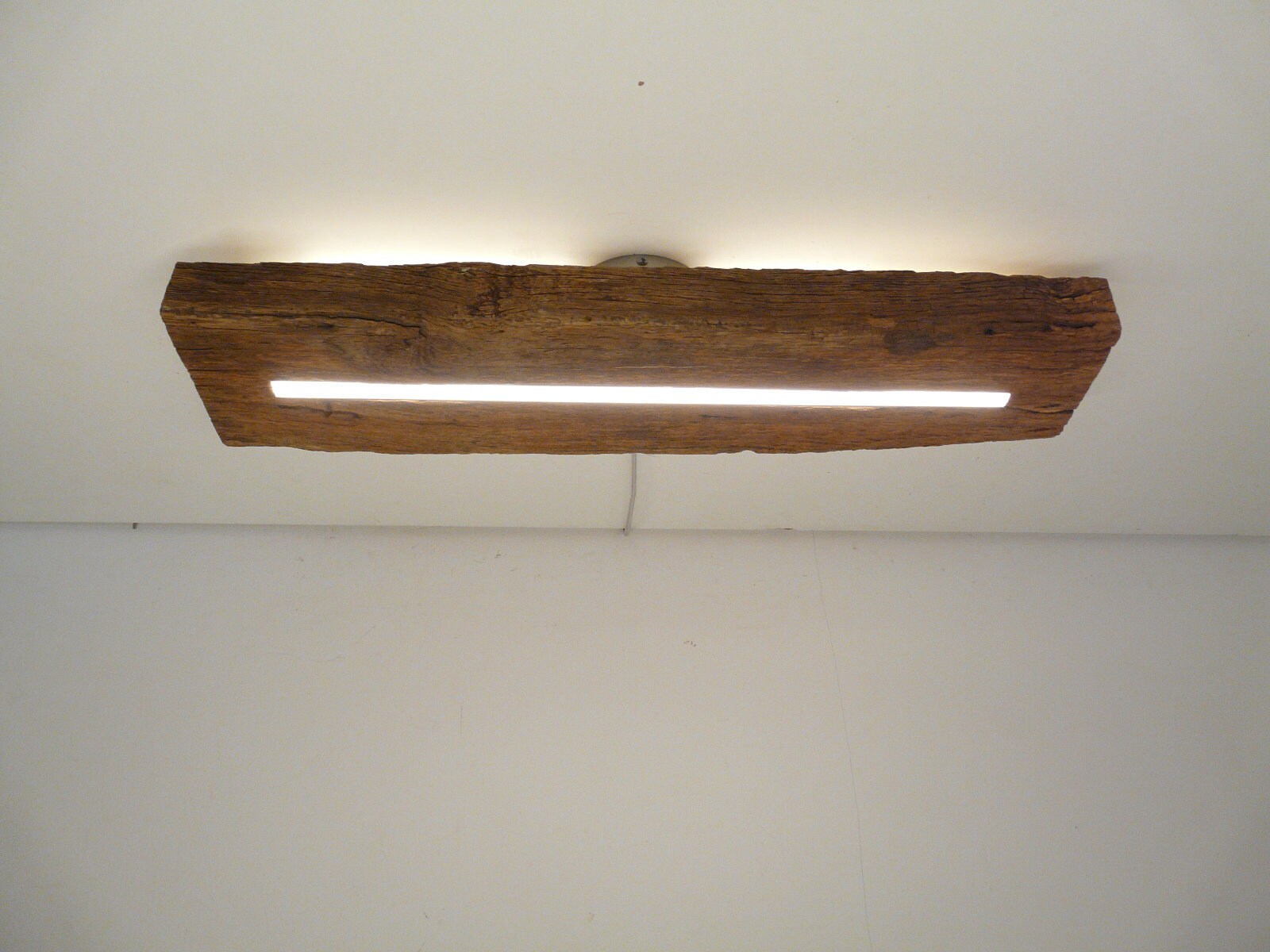 Led Lampe Deckenleuchte aus rustikalen antiken Eichenbalken | Etsy