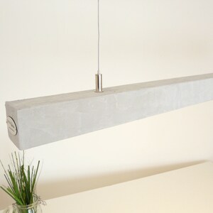 Hanging lamp 80 cm ceiling lamp wood concrete coated lamp