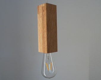 Hanging lamp oiled oak LED lamp