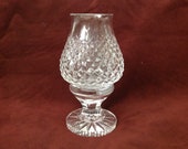 Waterford Alana Cut Crystal Hurricane Votive Lamp and Globe