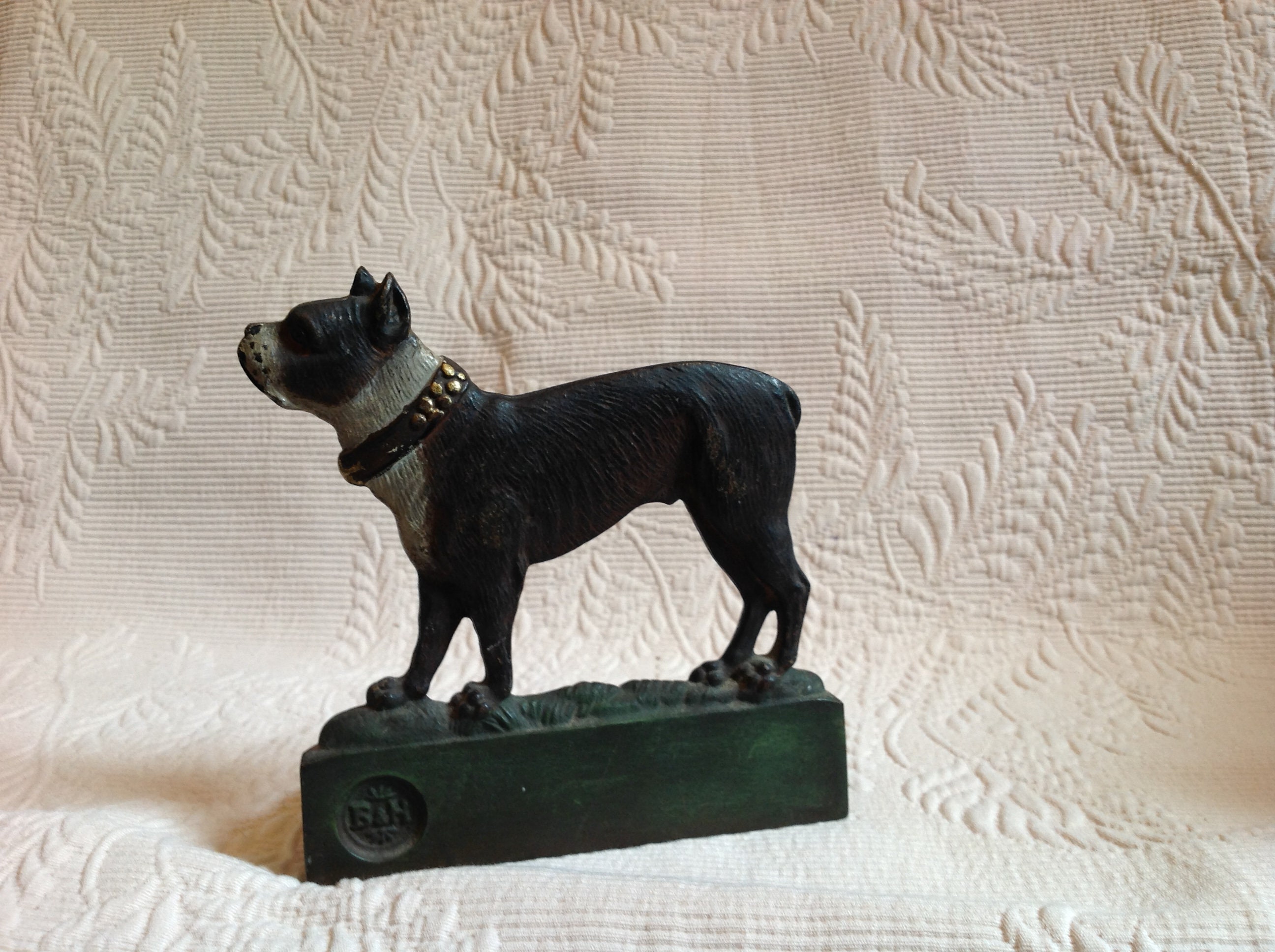 boston terrier bookends