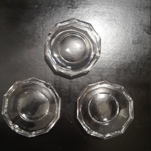 Three (3) VAL St. Lambert Individual Ashtrays Two Scokets