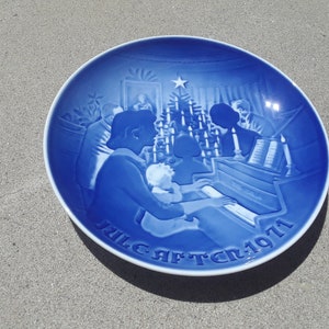 1971 B&G Bing Grondahl CHRISTMAS PLATE Jule After DENMARK Copenhagen Collectible