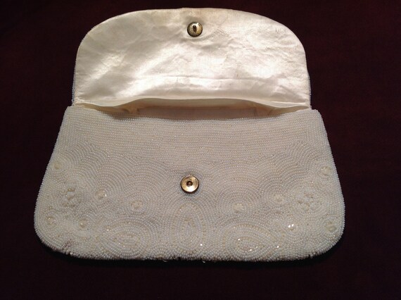 White Beaded CLUTCH by Richere Bag by Walborg 105… - image 4