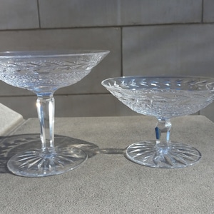 Pair (2) Waterford Crystal Glandore Compotes