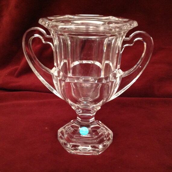 Tiffany Co Crystal Loving Cup Trophy Vase Etsy