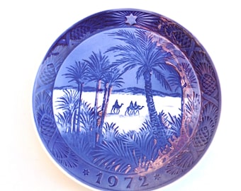 Royal Copenhagen Denmark Christmas Plate 1972 "In the Desert" Kai Lange