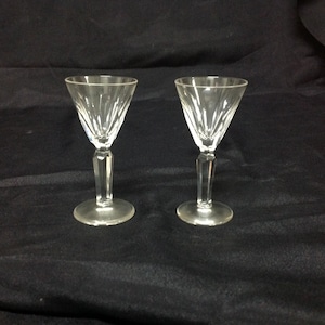 Pair (2) Waterford Crystal SHEILA 3 7/8” Liqueur Glasses