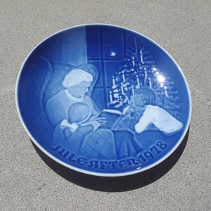 1978 B&G Bing Grondahl CHRISTMAS PLATE Jule After DENMARK Copenhagen Collectible