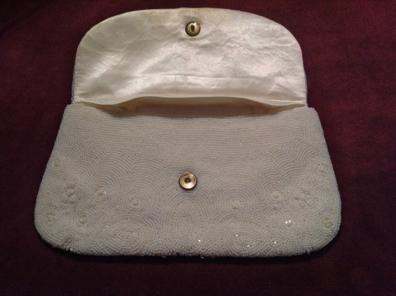 White Beaded CLUTCH by Richere Bag by Walborg 105… - image 5