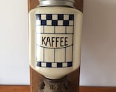 Wall coffee mill coffee grinder wall coffee antique blue white Zassenhaus