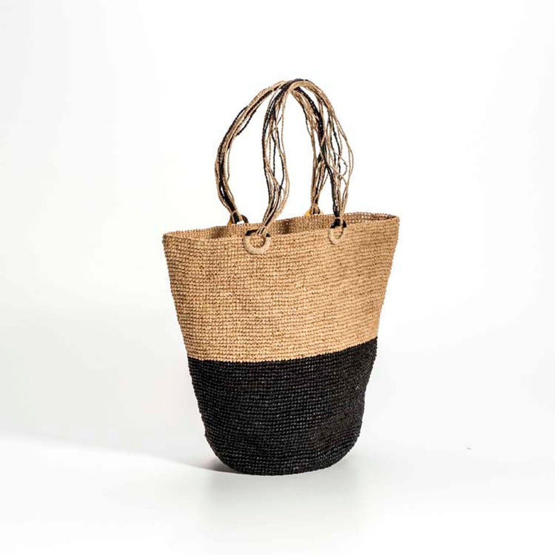 Bolsa de verano / bolsa de rafia de ganchillo a mano / bolsa - Etsy España