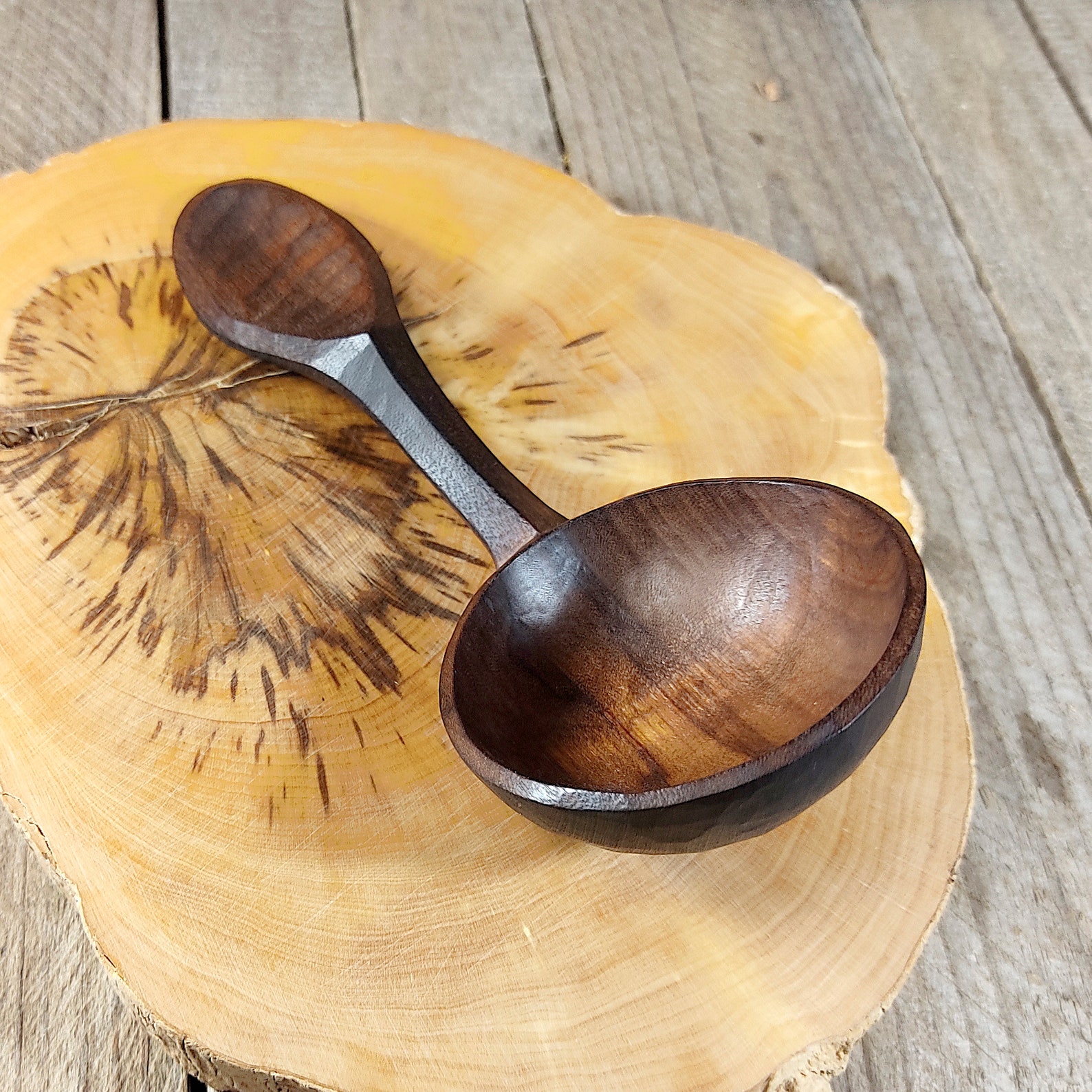 Hand carved coffee scoop wooden tea scoop measuring spoons Etsy