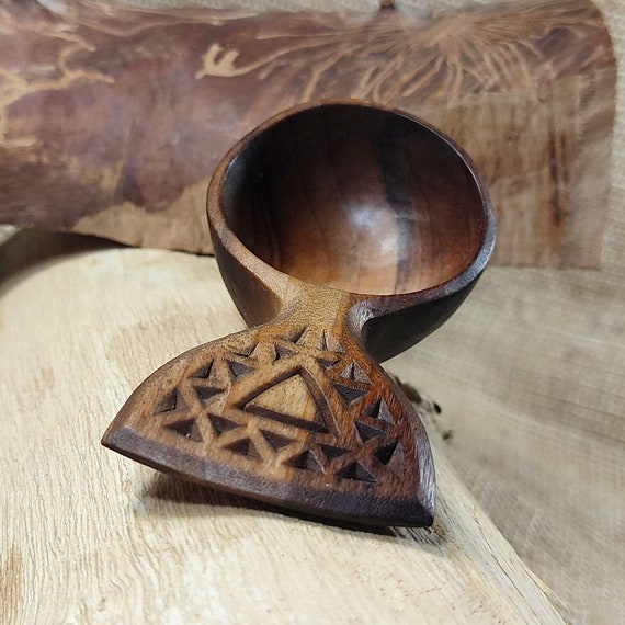 Hand carved coffee scoop wooden tea scoop small measuring Etsy