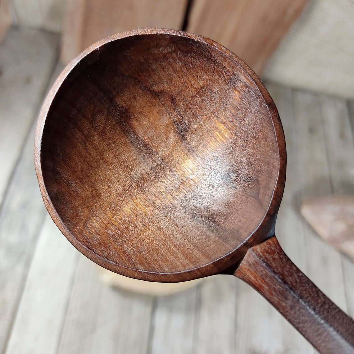 Hand carved coffee scoop wooden tea scoop measuring spoons Etsy