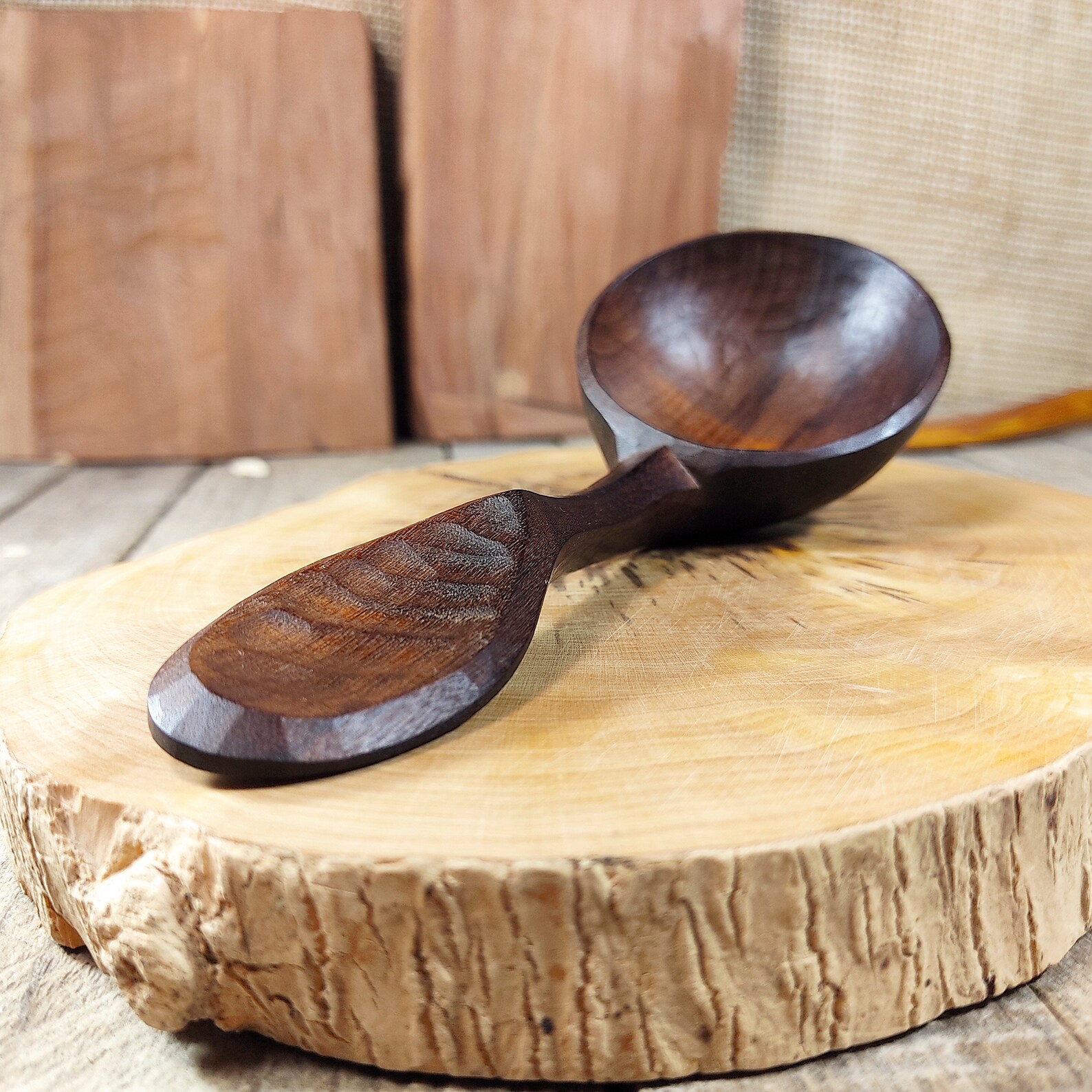 Hand carved coffee scoop wooden tea scoop measuring spoons Etsy