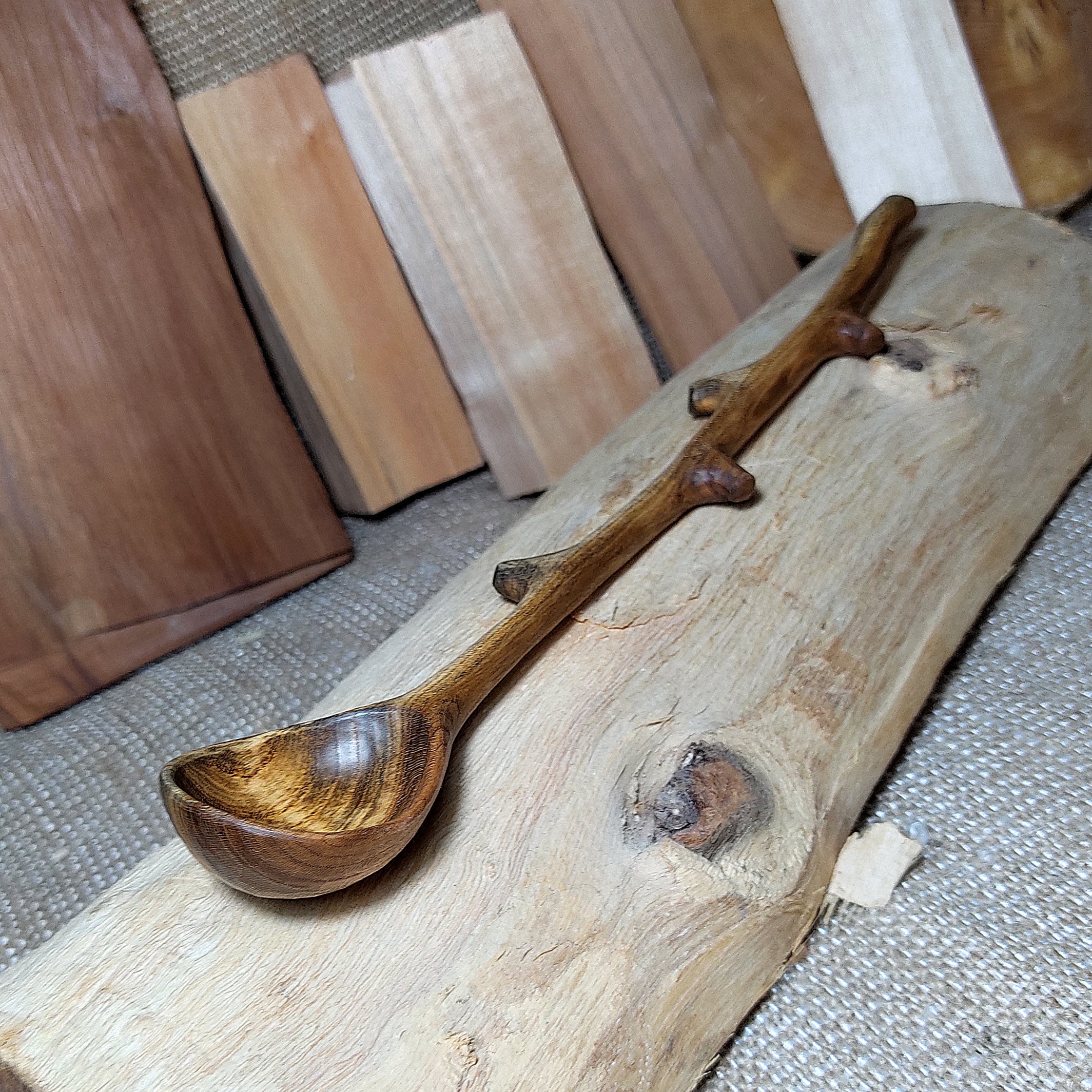 Handmade long handle wooden spoon Hand carved cocktail spoon Etsy