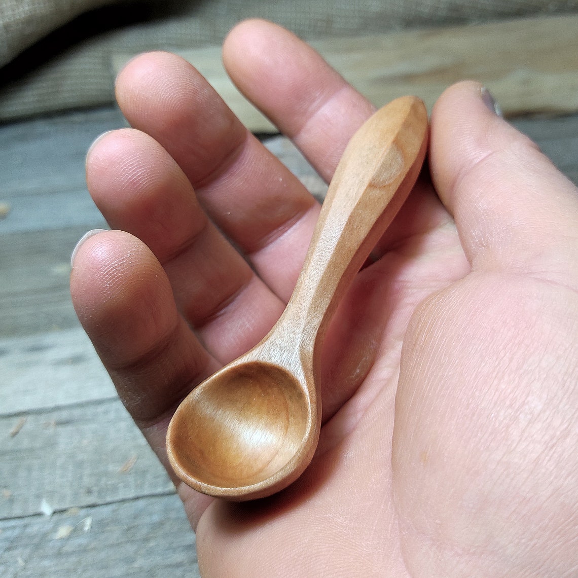 Handmade small wooden spoon Mini dessert spoon Spoon for Etsy