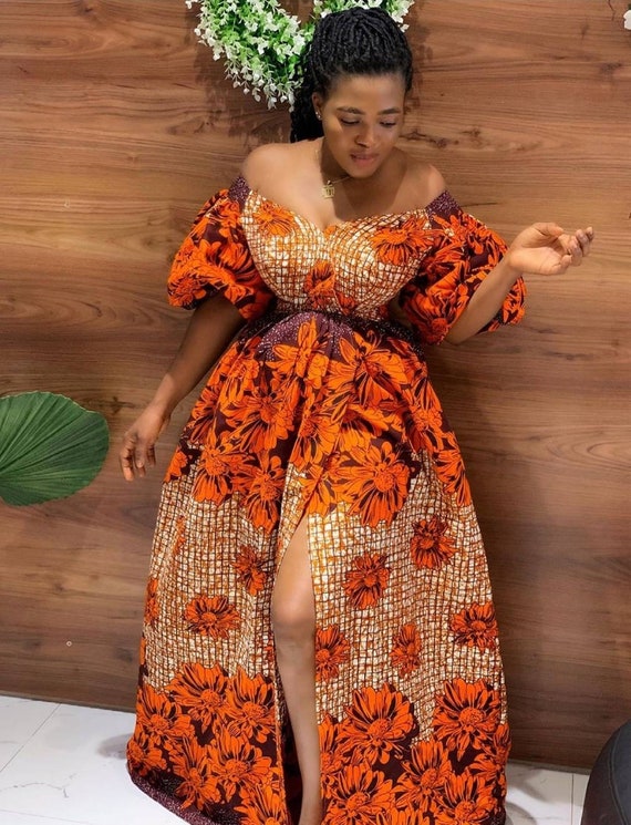 african print maxi dress plus size