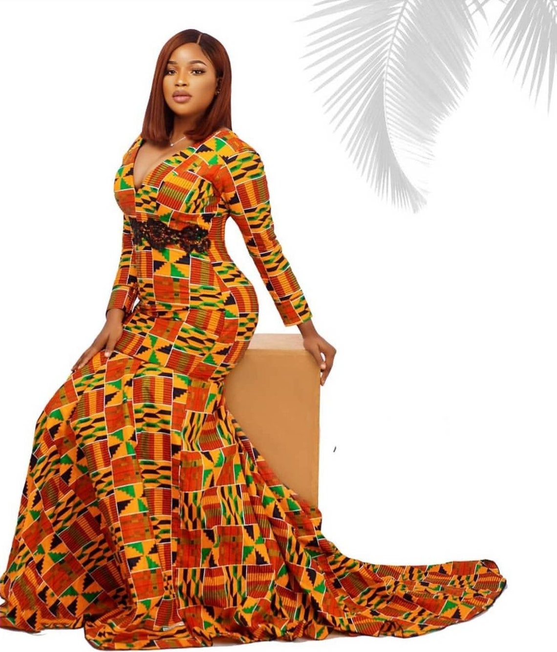 Stretchy african print maternity dress. Custom order. Etsy