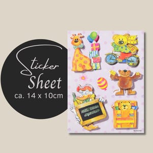 Sticker Sheet - Baby 3D | Aufkleber Geburtstag | journal stickers | calendar planner stickers  | Kindersticker
