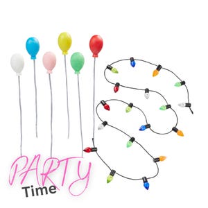 Secret Santa door accessories party decoration | miniature for decoration for Christmas | balloon garland fairy lights | doll&#39;s house