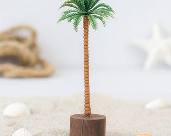 Miniature palm tree | Maritime decoration | Mini decorative figure as gnome accessory | Doll's house model making