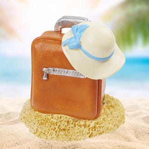 Miniatur Koffer | Maritime Dekoration Reisetasche | Mini Dekofigur Reisekoffer als Wichtel Zubehör | Puppenhaus Modellbau