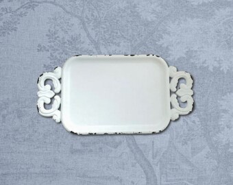Small antique white vintage style tray - Wedding & Product Photography - Styling Kit Prop