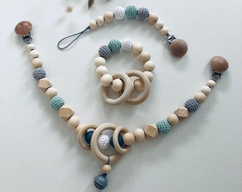 Kinderwagenkette, Schnullerkette, Greifling, Maxi Cosi Anhänger