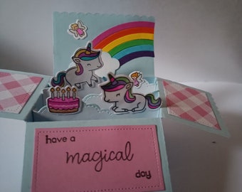 Boxkarte Dschungelmotive" Wild Birthday"