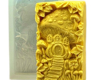 MUSHROOM HOUSE SILICONE mold for soap making and other crafts